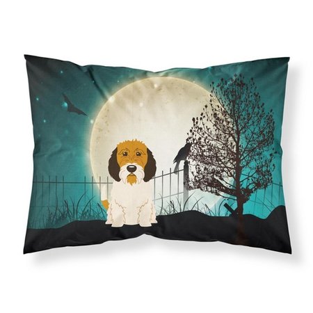 MICASA Halloween Scary Petit Basset Griffon Veenden Fabric Standard Pillowcase&#44; 20.5 x 0.25 x 30 in. MI223556